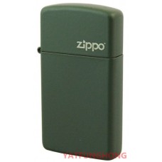 Zippo 綠啞漆與商標纖幼版火機