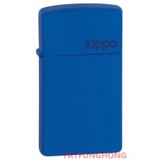 Zippo 寶藍啞漆與商標纖幼版火機