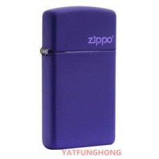 Zippo 紫啞漆與商標纖幼版火機
