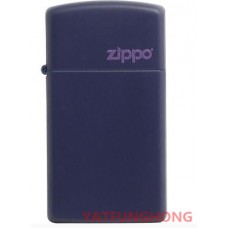 Zippo 寶藍啞漆與商標纖幼版火機