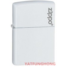 Zippo 白啞漆與商標火機 (214ZL)