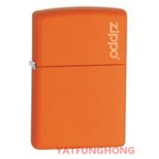 Zippo 橙啞漆與商標火機