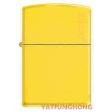Zippo 黃啞漆與商標火機