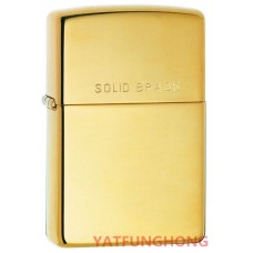 Zippo 刻字鏡面黃銅火機