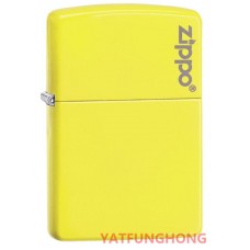 Zippo 瑩光黃與商標火機 (28887ZL)