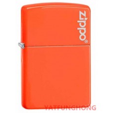 Zippo 瑩光橙與商標火機 (28888ZL)