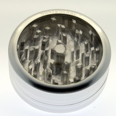 SHARPSTONE 透明面 2 層磨絲器 2.5” - 銀色 SHARPSTONE 透明面 2 層磨絲器 2.5” - 銀色