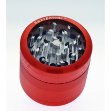 SHARPSTONE 透明面 4 層磨絲器 2.2” - 紫紅色 SHARPSTONE 透明面 4 層磨絲器 2.2” - 紫紅色